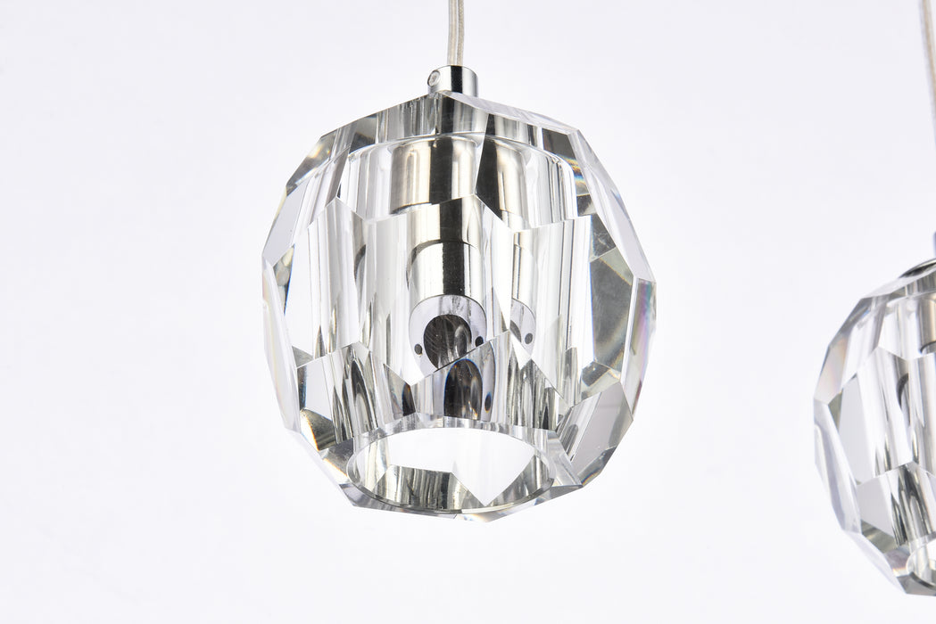 Elegant Lighting 3505D32C LED Pendant, Chrome