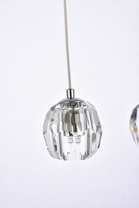 Elegant Lighting 3505D32C LED Pendant, Chrome