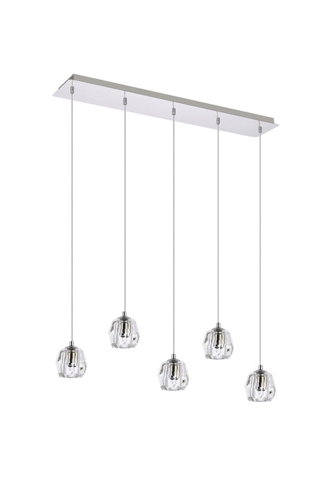 Elegant Lighting 3505D32C LED Pendant, Chrome