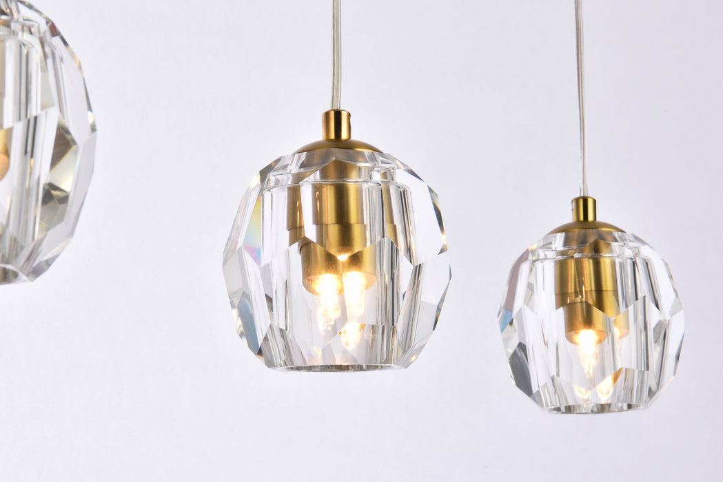 Elegant Lighting 3505D32G LED Pendant, Gold