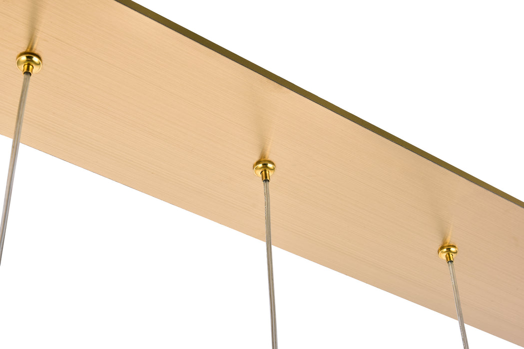 Elegant Lighting 3505D32G LED Pendant, Gold