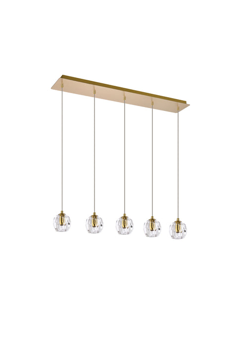 Elegant Lighting 3505D32G LED Pendant, Gold