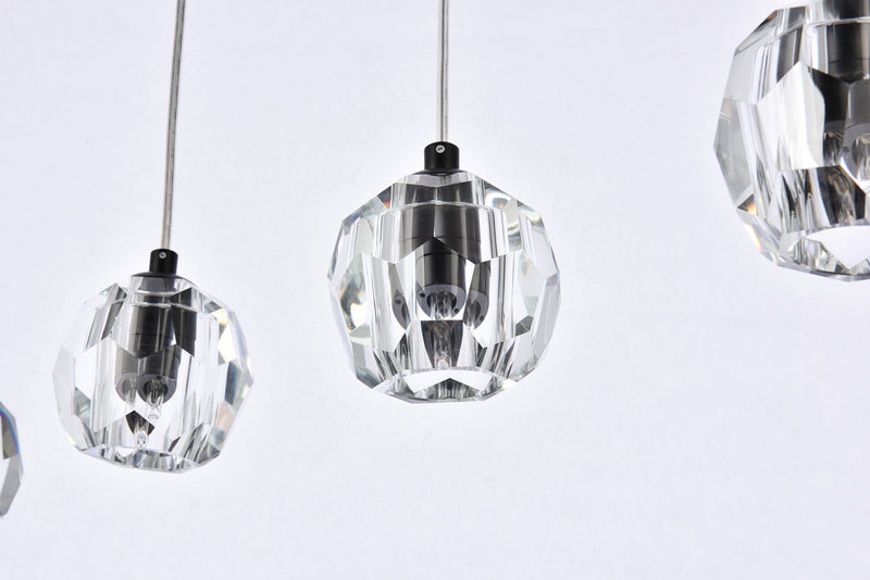 Elegant Lighting 3505D32BK LED Pendant, Black