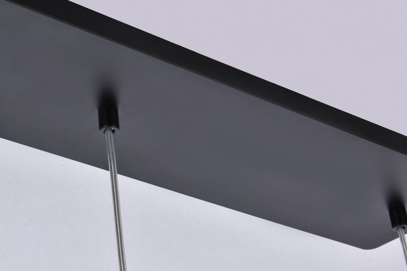 Elegant Lighting 3505D32BK LED Pendant, Black