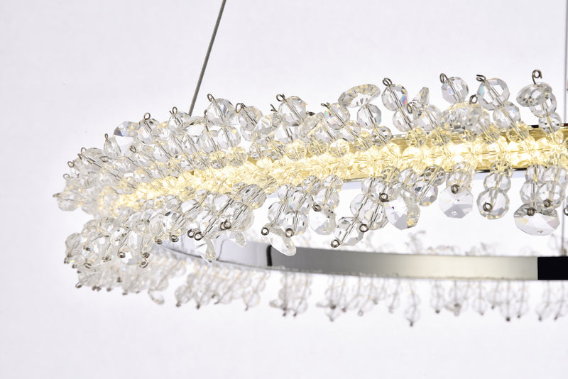 Elegant Lighting 3506D26C LED Pendant, Chrome
