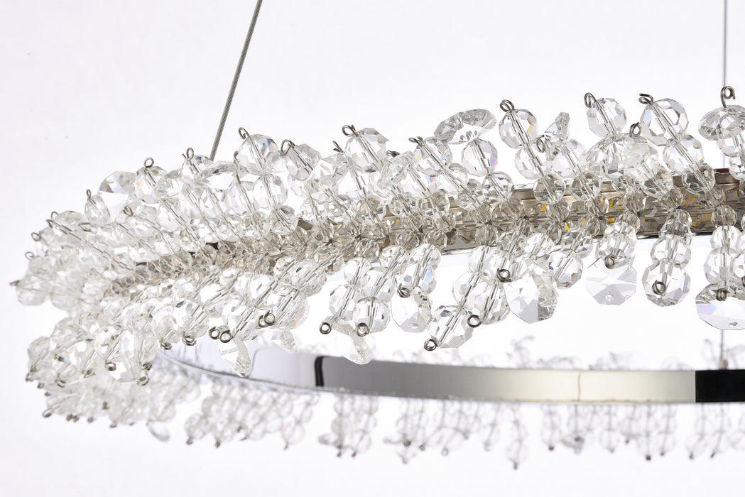 Elegant Lighting 3506D26C LED Pendant, Chrome