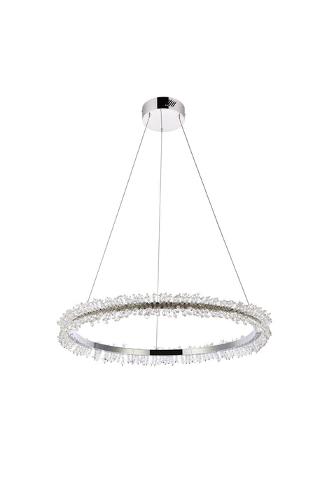 Elegant Lighting 3506D26C LED Pendant, Chrome
