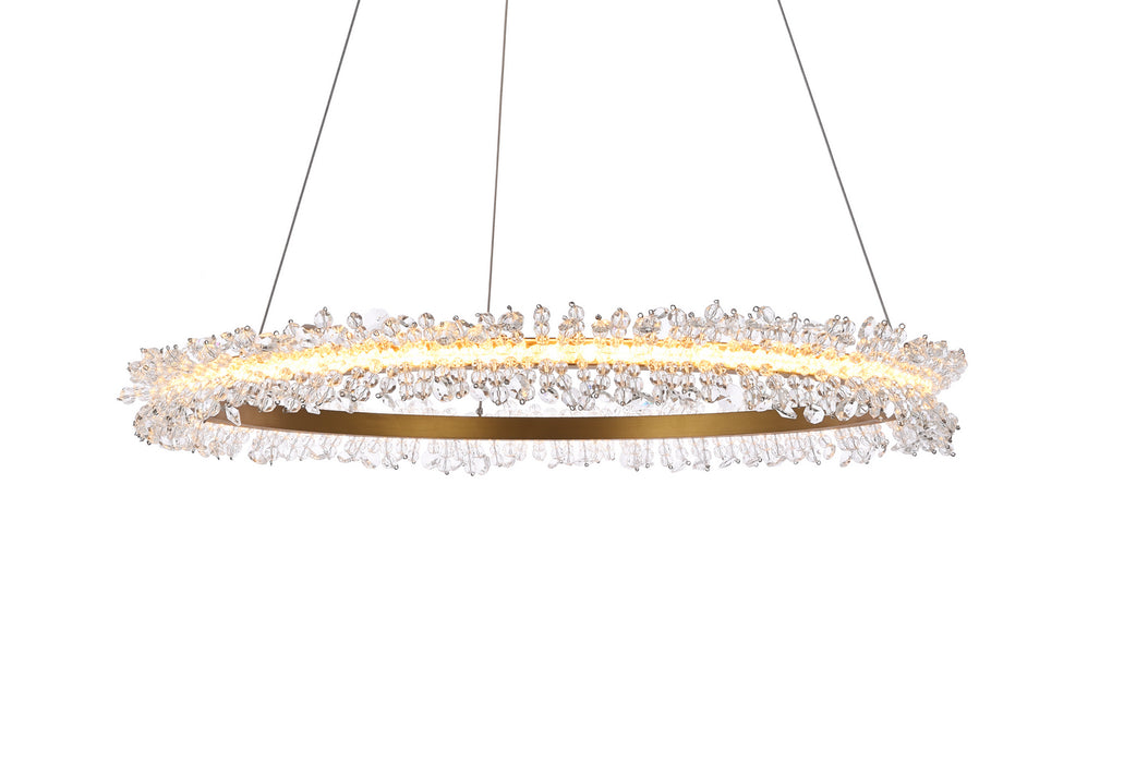 Elegant Lighting 3506D26G LED Pendant, Gold