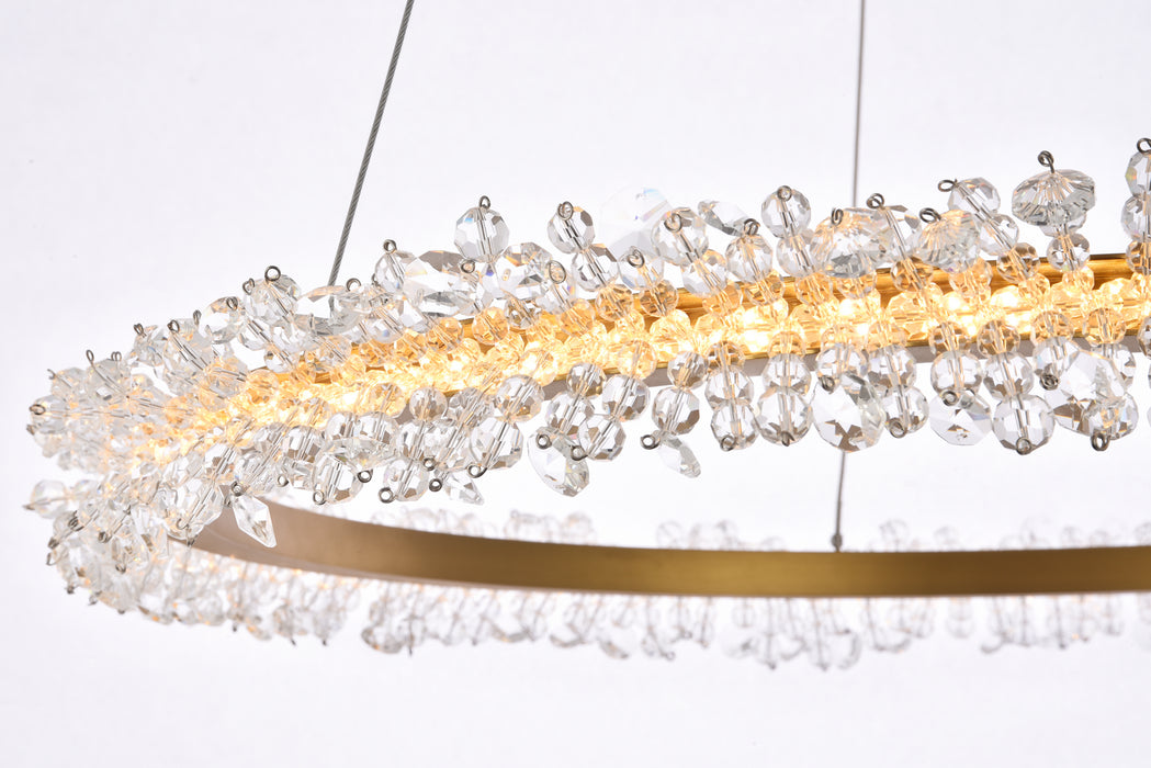 Elegant Lighting 3506D26G LED Pendant, Gold