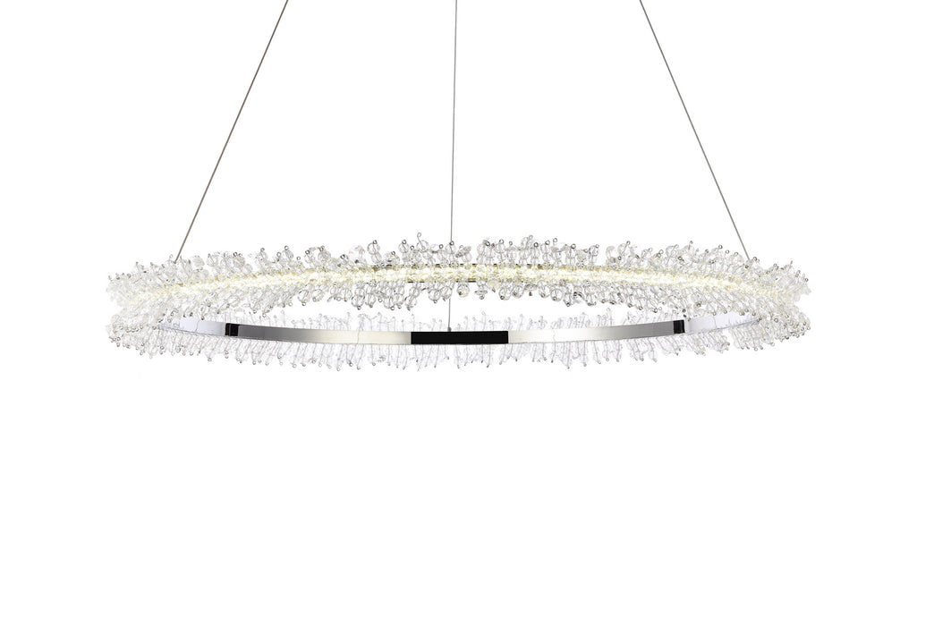 Elegant Lighting 3506D34C LED Pendant, Chrome