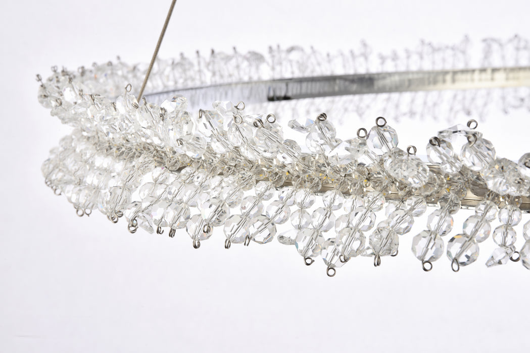 Elegant Lighting 3506D34C LED Pendant, Chrome