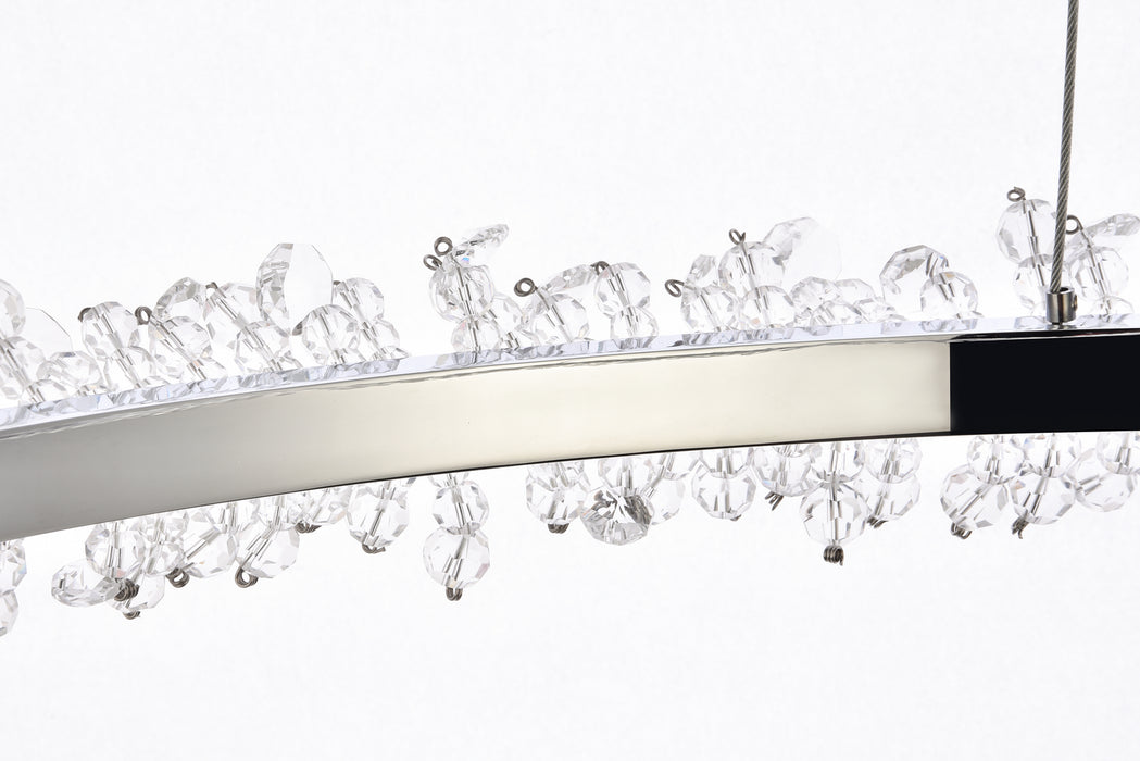 Elegant Lighting 3506D34C LED Pendant, Chrome
