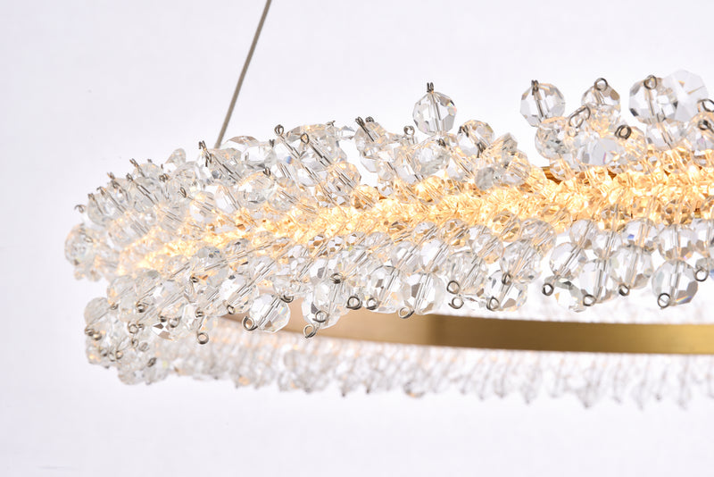Elegant Lighting 3506D34G LED Pendant, Gold