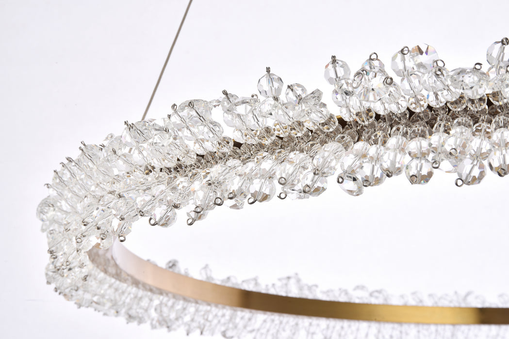 Elegant Lighting 3506D34G LED Pendant, Gold