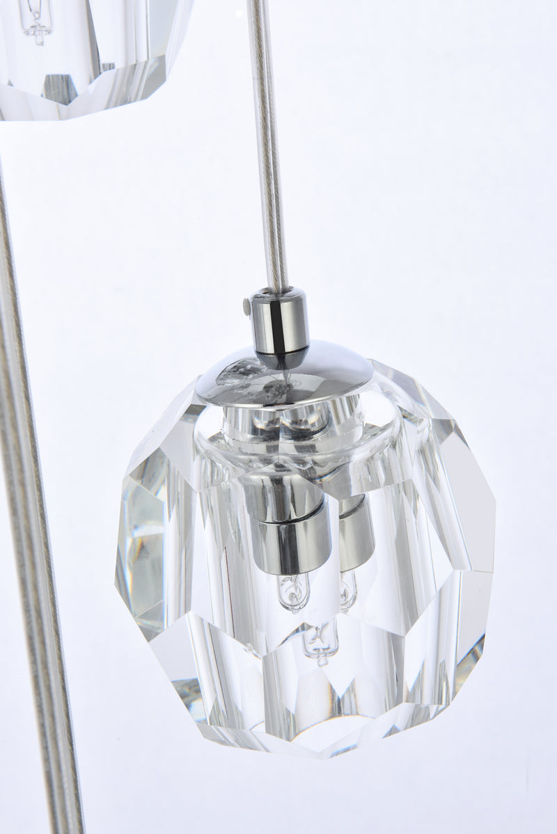 Elegant Lighting 3505G11C LED Pendant, Chrome