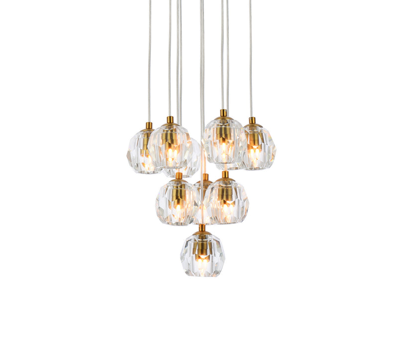 Elegant Lighting 3505G11G LED Pendant, Gold