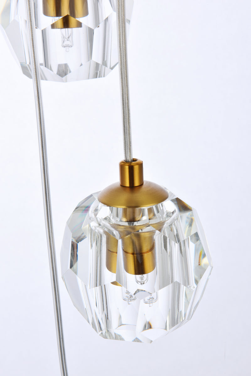 Elegant Lighting 3505G11G LED Pendant, Gold