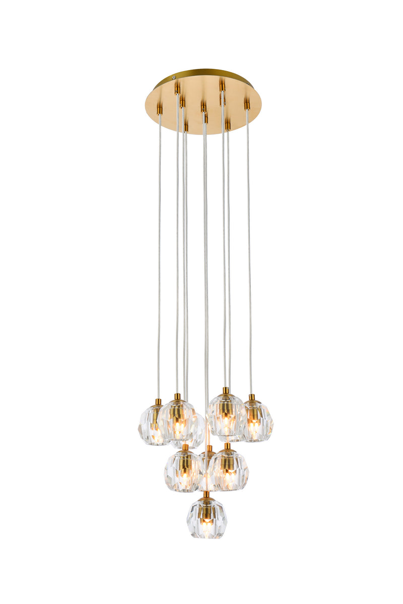 Elegant Lighting 3505G11G LED Pendant, Gold