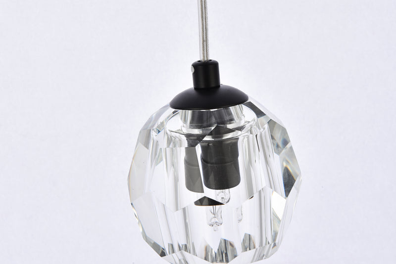 Elegant Lighting 3505G11BK LED Pendant, Black
