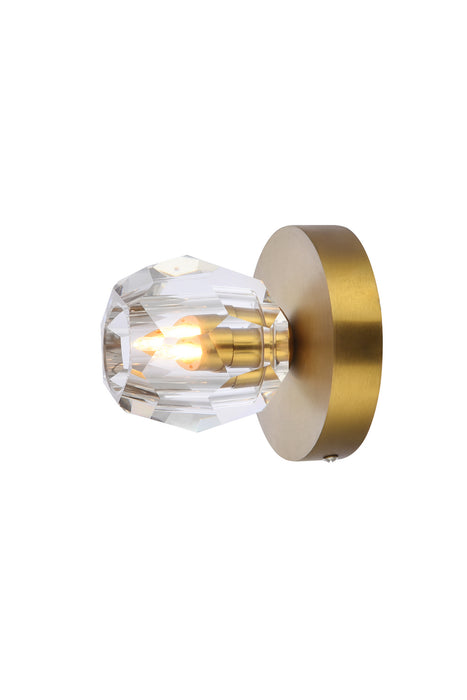 Elegant Lighting 3505F5G LED Flush Mount, Gold