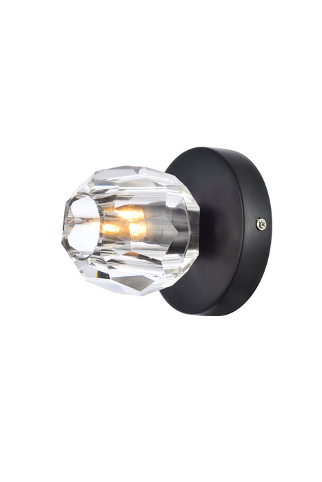 Elegant Lighting 3505F5BK LED Flush Mount, Black