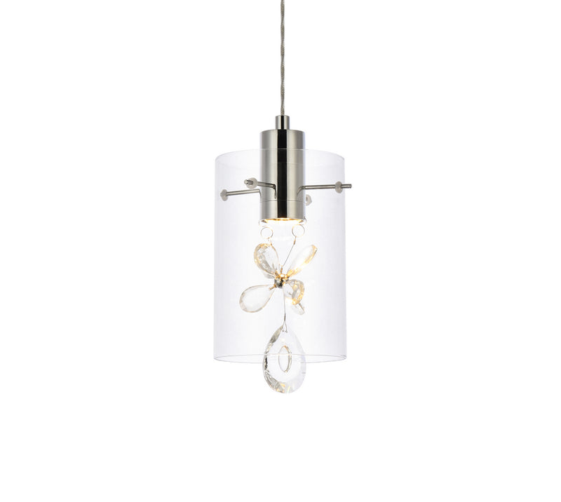 Elegant Lighting 5202D6C LED Pendant, Chrome