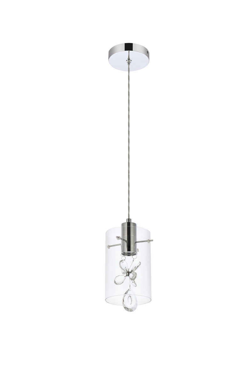 Elegant Lighting 5202D6C LED Pendant, Chrome