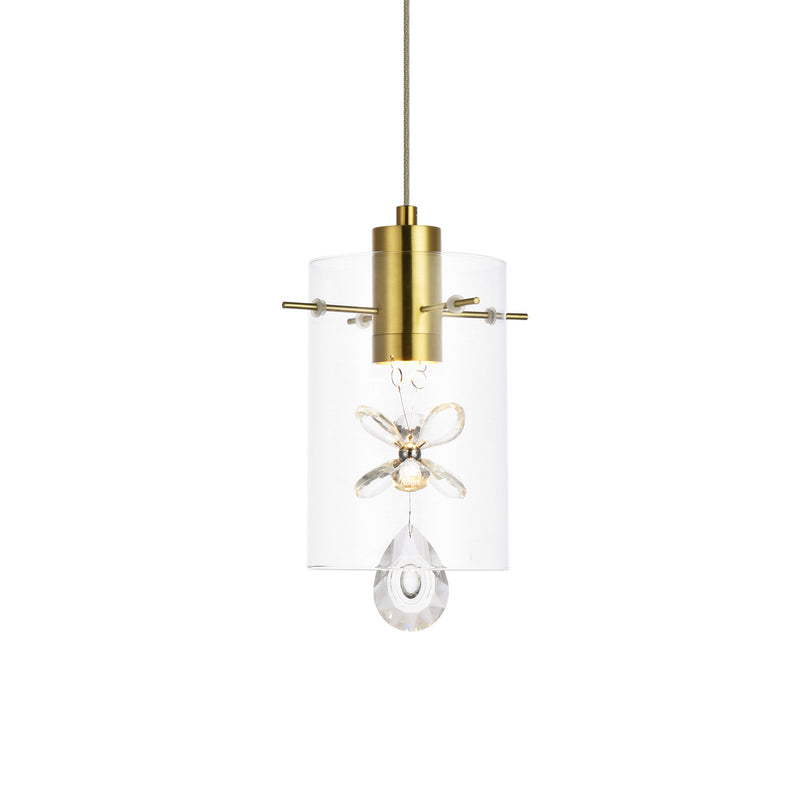 Elegant Lighting 5202D6G LED Pendant, Gold