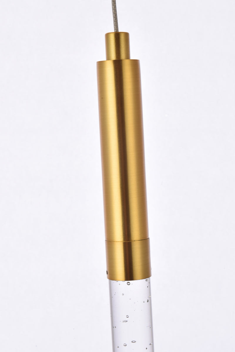 Elegant Lighting 5203D5G LED Pendant, Gold