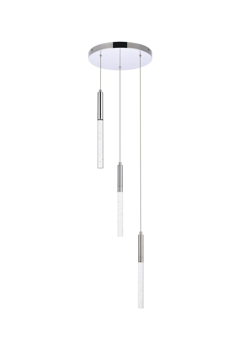 Elegant Lighting 5203D12C LED Pendant, Chrome