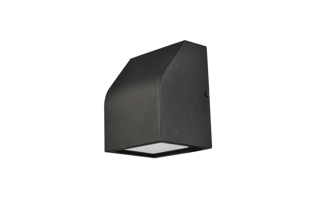 Elegant Lighting LDOD4004BK LED Outdoor Wall Lamp, black