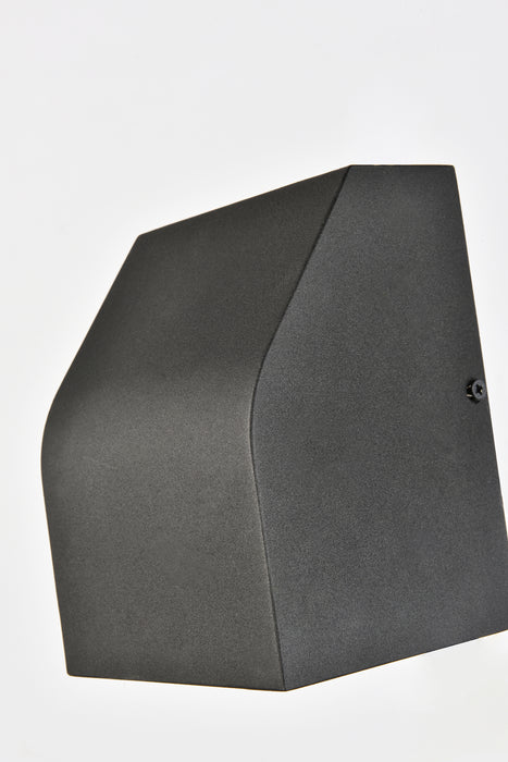 Elegant Lighting LDOD4004BK LED Outdoor Wall Lamp, black