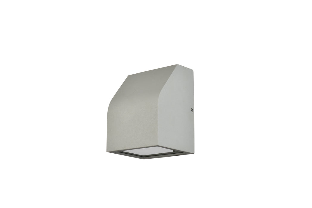 Elegant Lighting LDOD4004S LED Outdoor Wall Lamp, Silver
