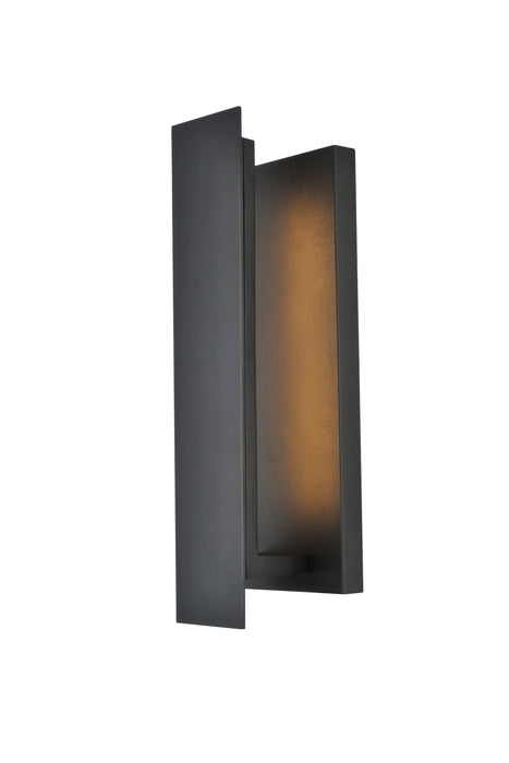 Elegant Lighting LDOD4005BK LED Outdoor Wall Lamp, black
