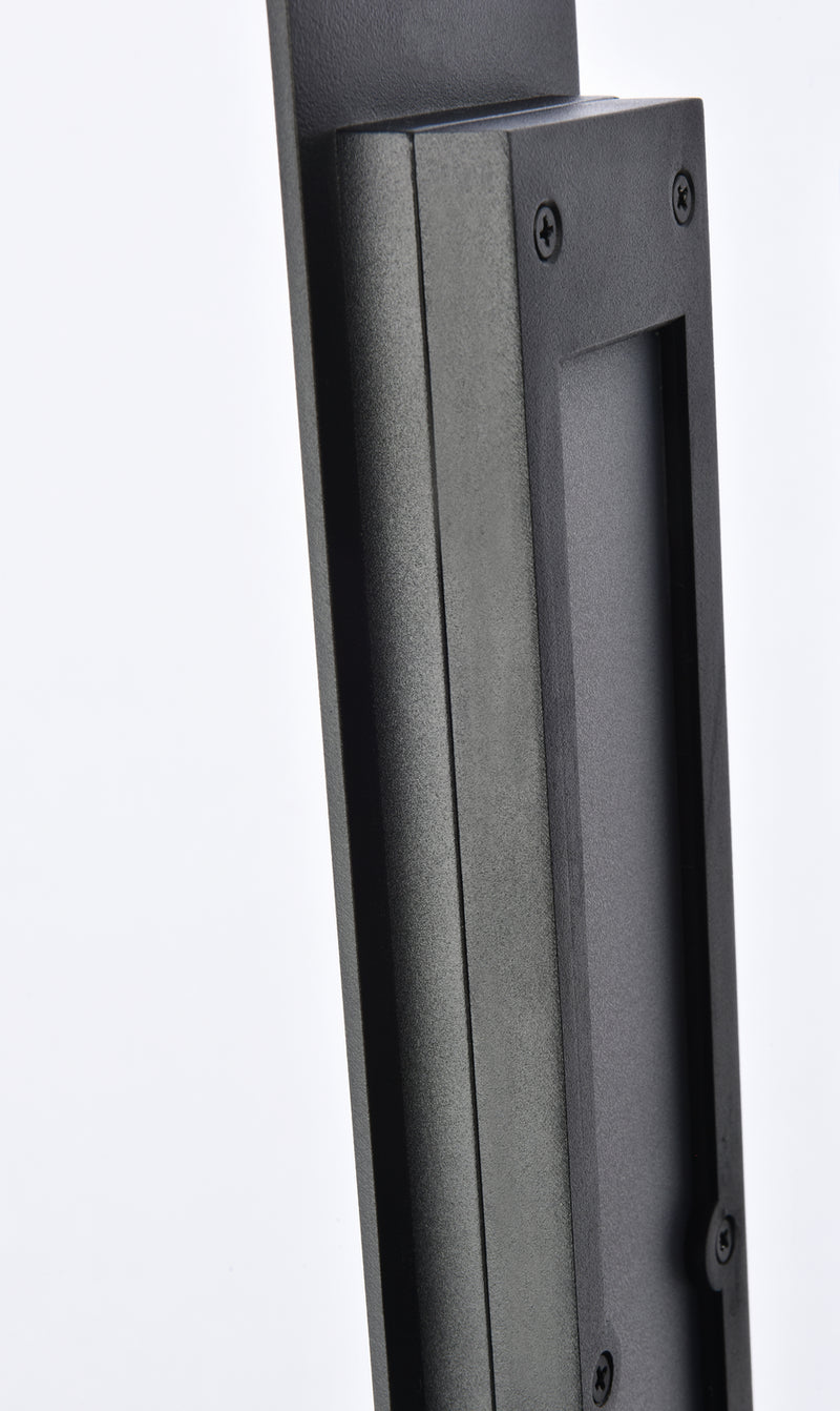 Elegant Lighting LDOD4005BK LED Outdoor Wall Lamp, black