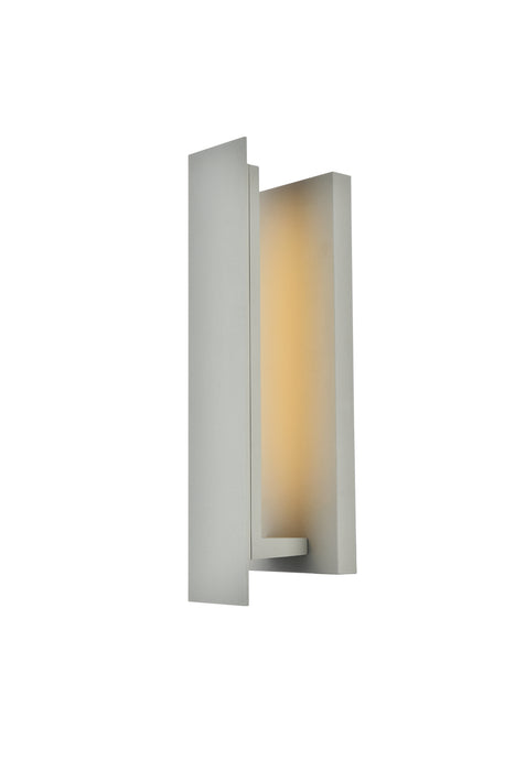 Elegant Lighting LDOD4005S LED Outdoor Wall Lamp, Silver