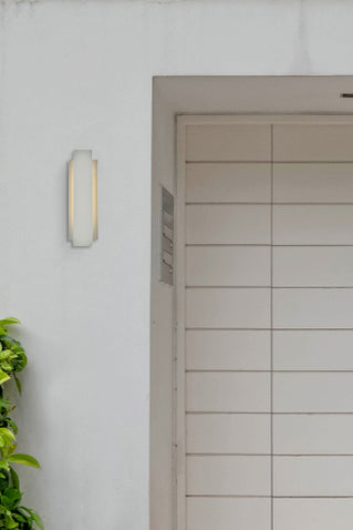 Elegant Lighting LDOD4005S LED Outdoor Wall Lamp, Silver