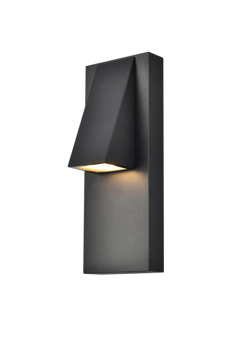 Elegant Lighting LDOD4006BK LED Outdoor Wall Lamp, black