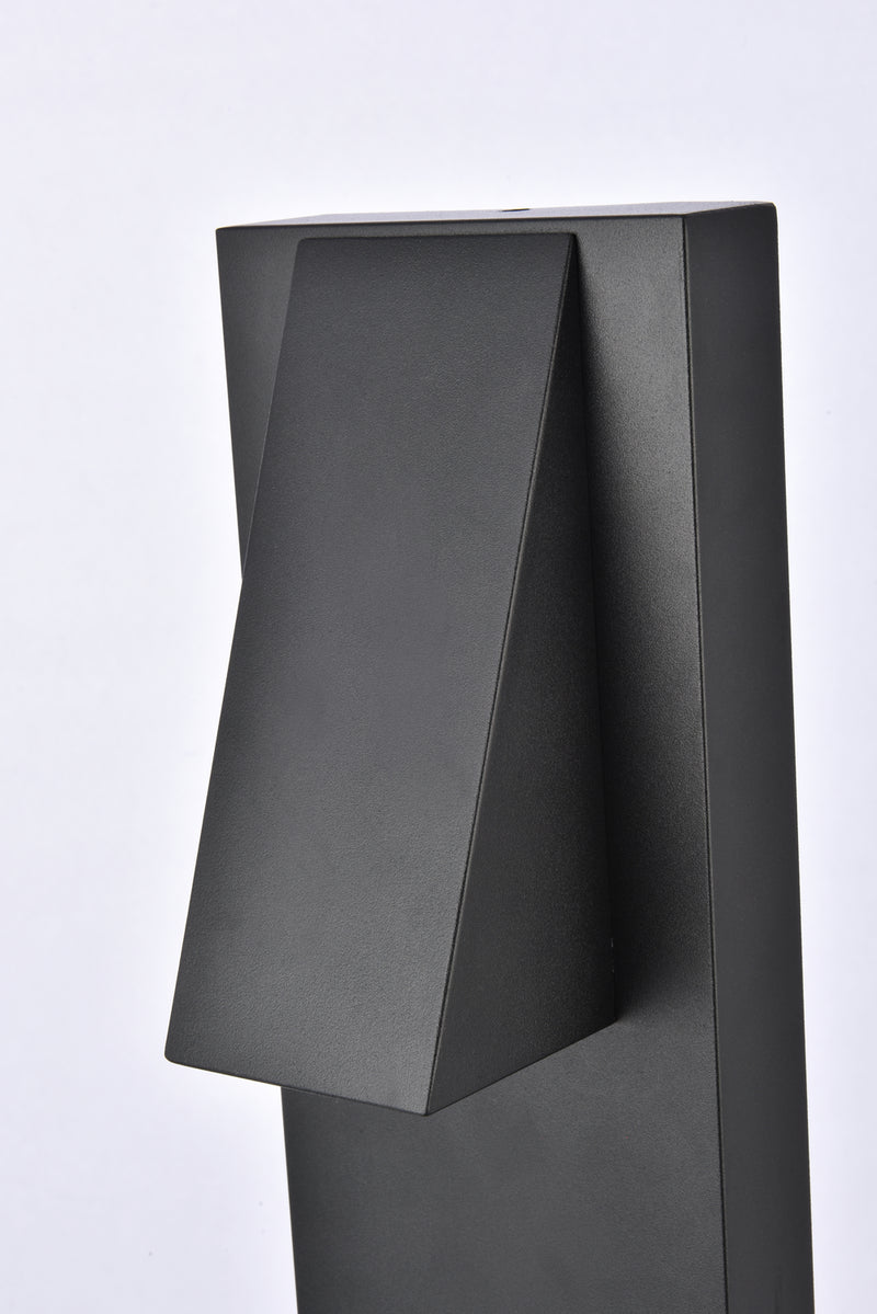 Elegant Lighting LDOD4006BK LED Outdoor Wall Lamp, black