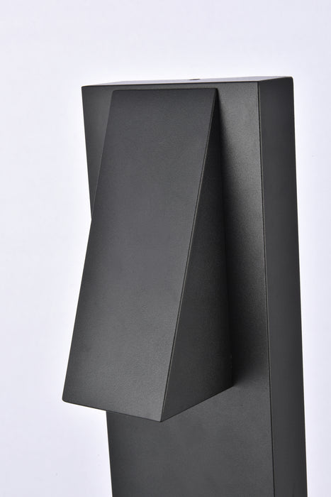 Elegant Lighting LDOD4006BK LED Outdoor Wall Lamp, black