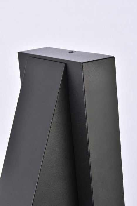 Elegant Lighting LDOD4006BK LED Outdoor Wall Lamp, black