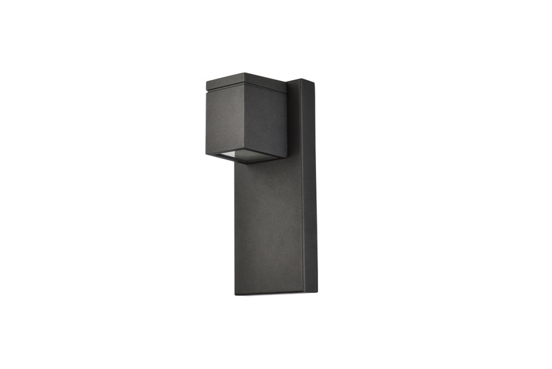 Elegant Lighting LDOD4007BK LED Outdoor Wall Lamp, black