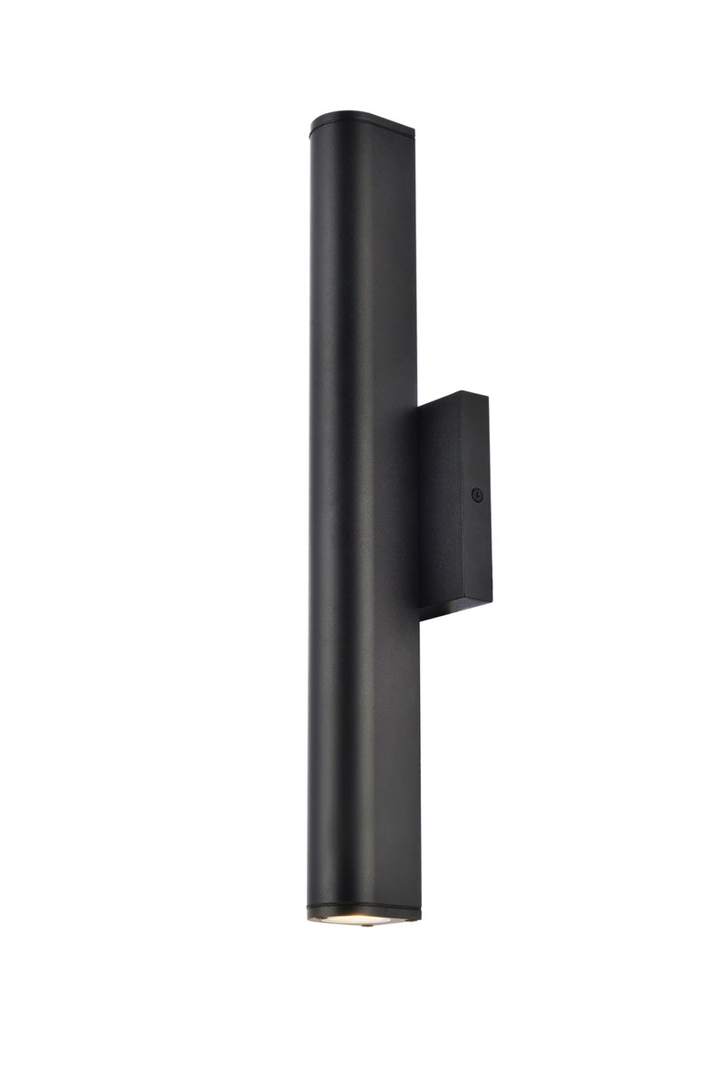Elegant Lighting LDOD4008BK LED Outdoor Wall Lamp, black