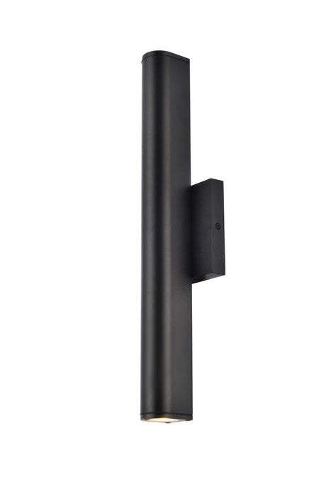 Elegant Lighting LDOD4008BK LED Outdoor Wall Lamp, black