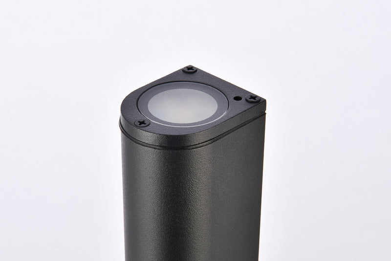 Elegant Lighting LDOD4008BK LED Outdoor Wall Lamp, black