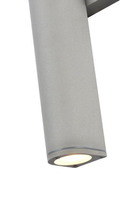Elegant Lighting LDOD4008S LED Outdoor Wall Lamp, Silver