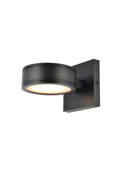 Elegant Lighting LDOD4018BK LED Outdoor Wall Lamp, black