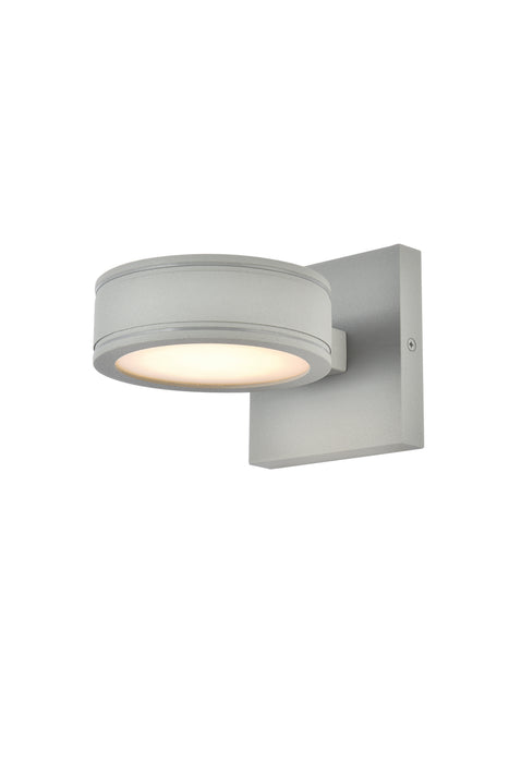 Elegant Lighting LDOD4018S LED Outdoor Wall Lamp, Silver