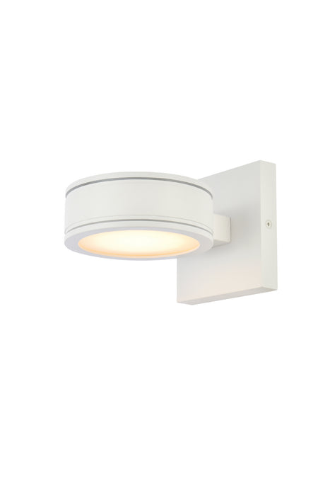 Elegant Lighting LDOD4018WH LED Outdoor Wall Lamp, White