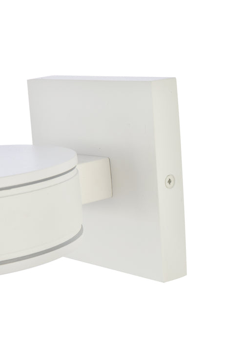 Elegant Lighting LDOD4018WH LED Outdoor Wall Lamp, White